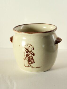 Holly Hobbie Brown Country Living Crock